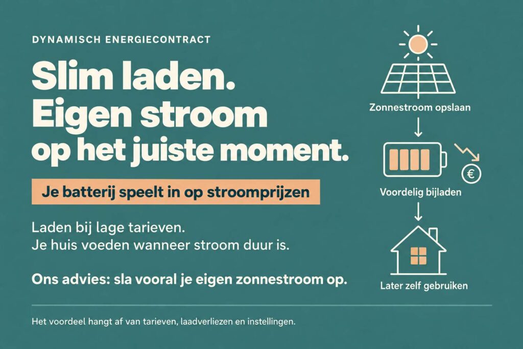 Wat doet een thuisbatterij met een dynamisch energiecontract? 3 dynamische tarieven en stekkerbatterijen