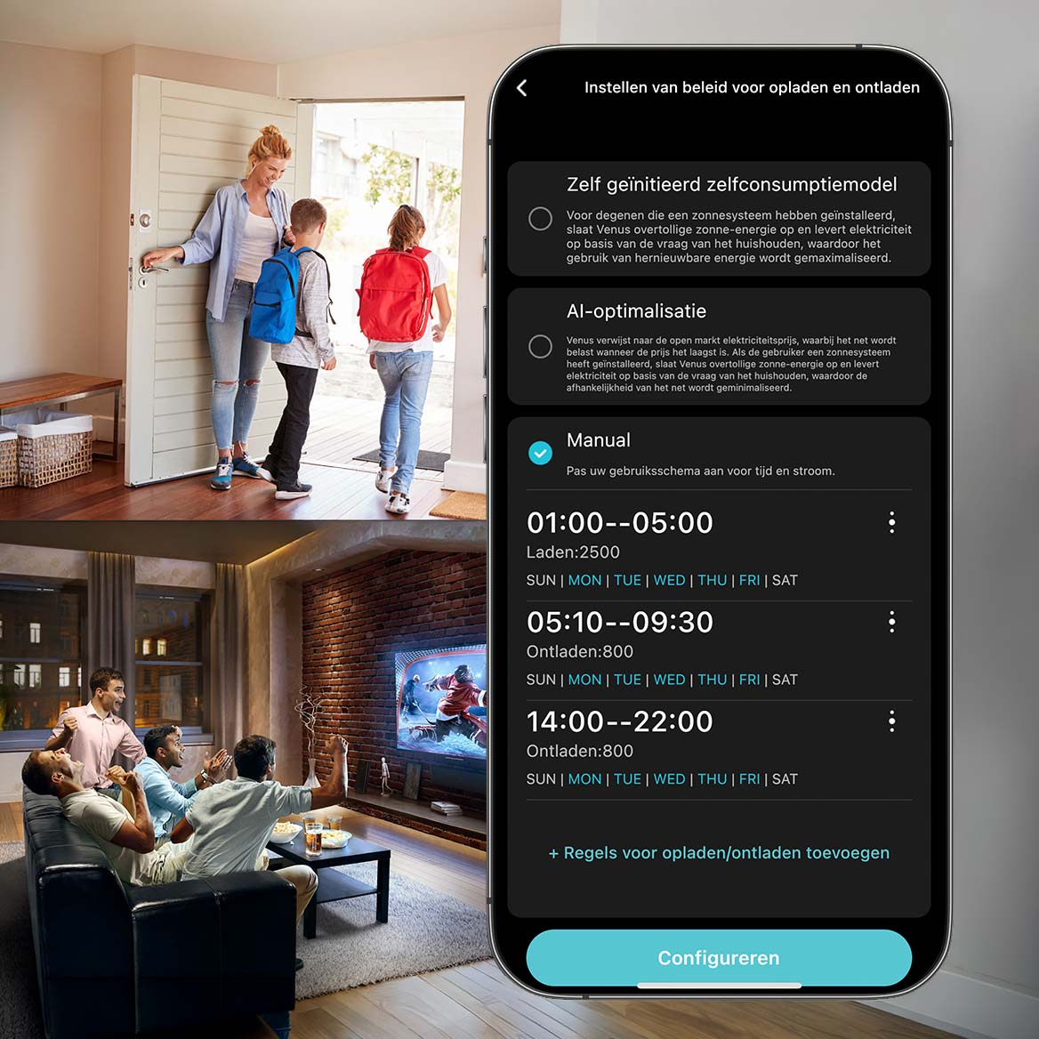 Marstek Venus E - werkmodus app