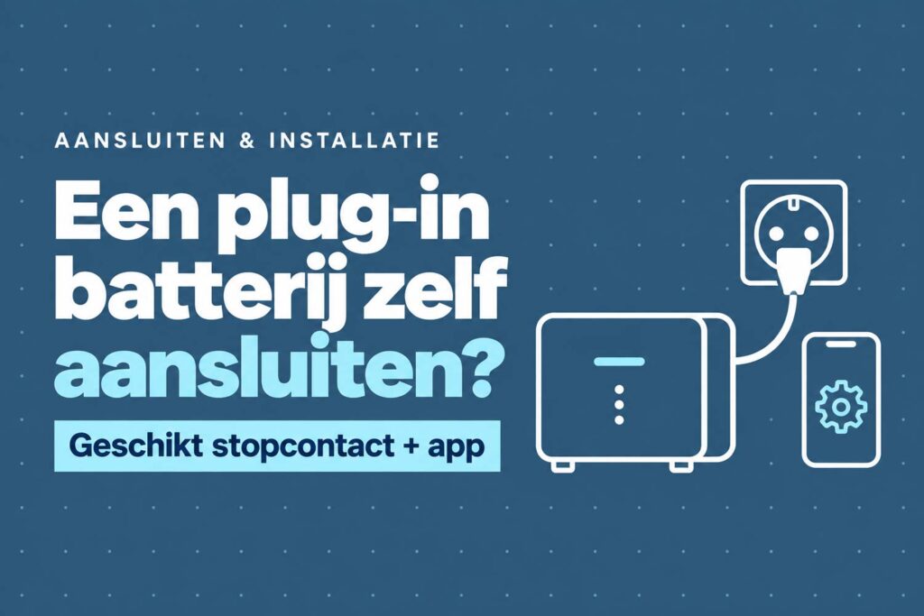 Mag ik een thuisbatterij zelf aansluiten of moet er een installateur komen? 9 stekkerbatterij zelf aansluiten