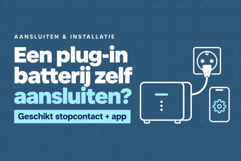 stekkerbatterij zelf aansluiten