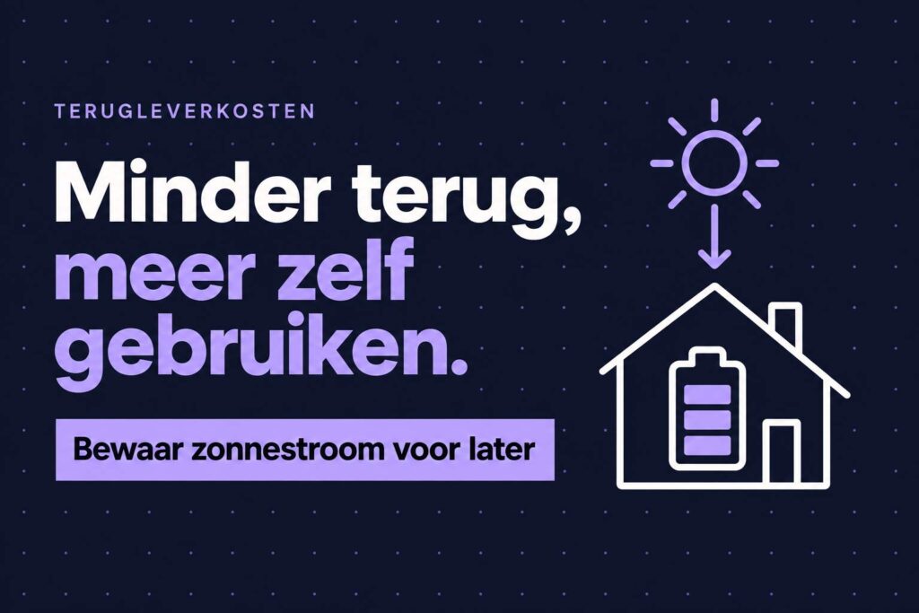 Kan een thuisbatterij helpen tegen terugleverboetes en terugleverkosten? 9 terugleverkosten stekkerbatterij