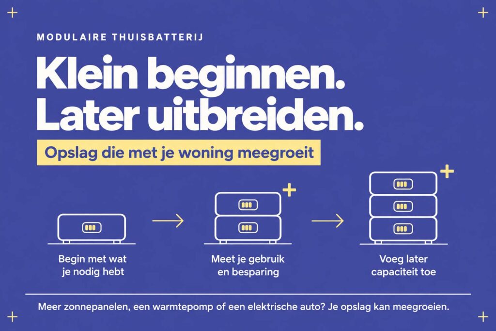 Waarom kiezen mensen voor een modulaire (uitbreidbare) thuisbatterij? 1 stapelbare thuisbatterij