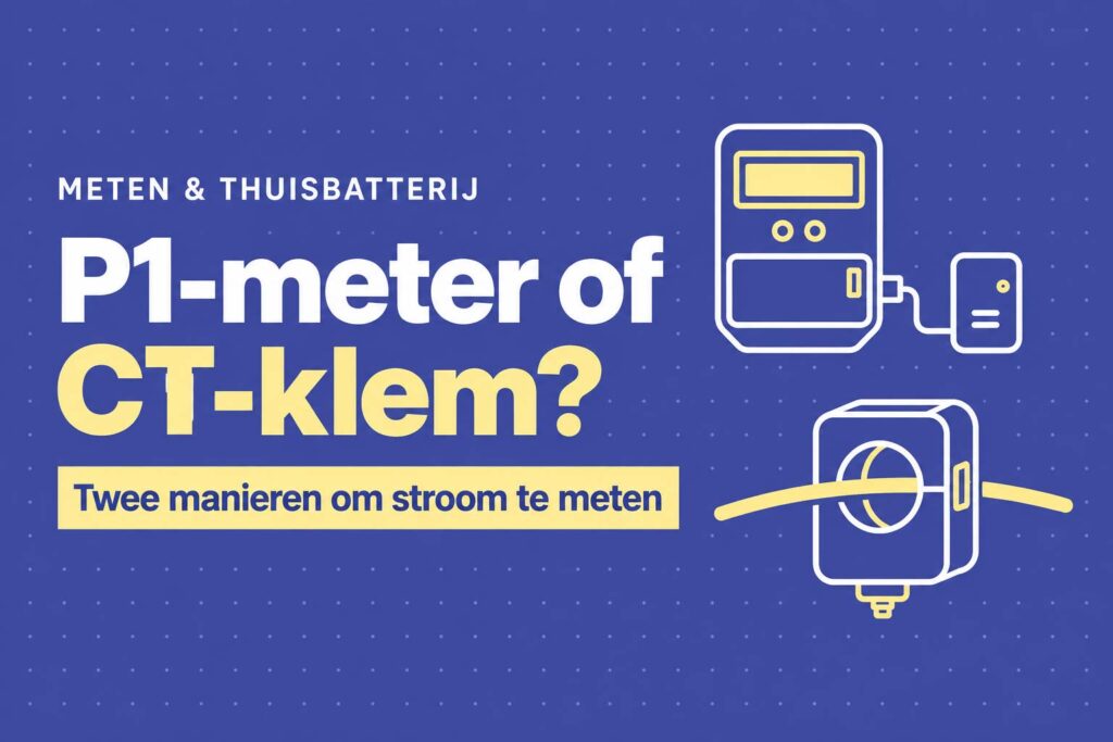 Wat is het verschil tussen een P1-meter en een CT-klem bij een thuisbatterij? 4 verschil p1 ct meter