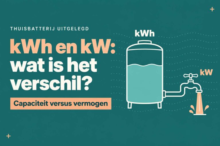 verschil tussen kwh en kw