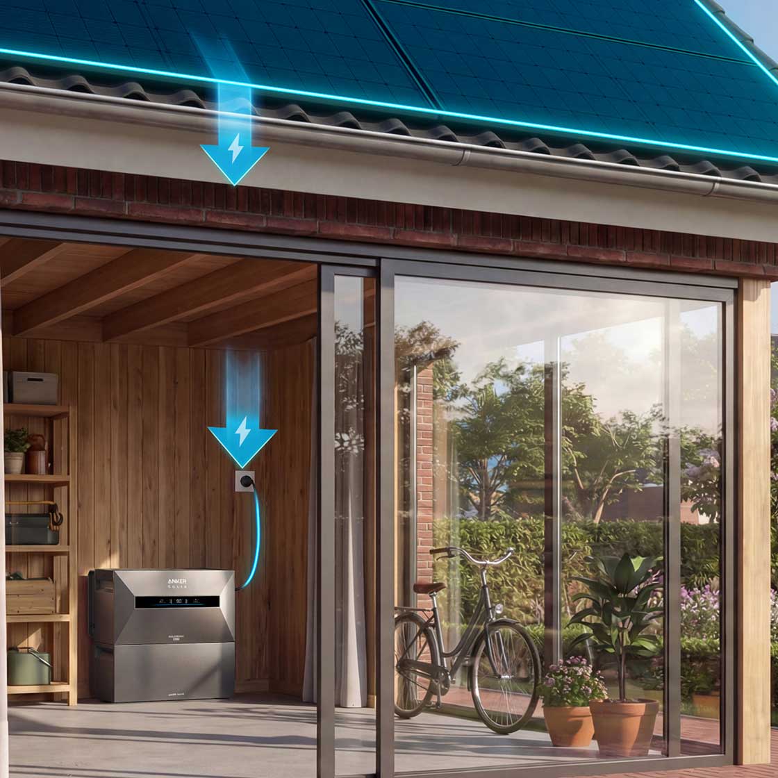 Anker SOLIX Solarbank Max AC - werkt samen met alle omvormers, ac-gekoppelde batterij