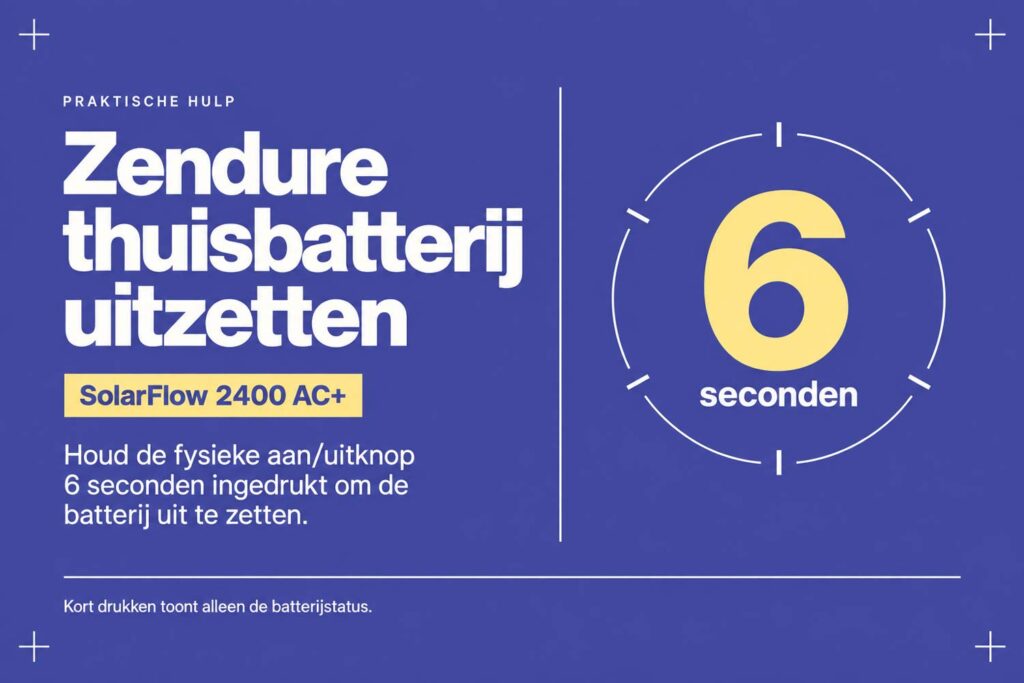 Zendure thuisbatterij uitzetten 10 zendure batterij uitzetten, stap voor stap