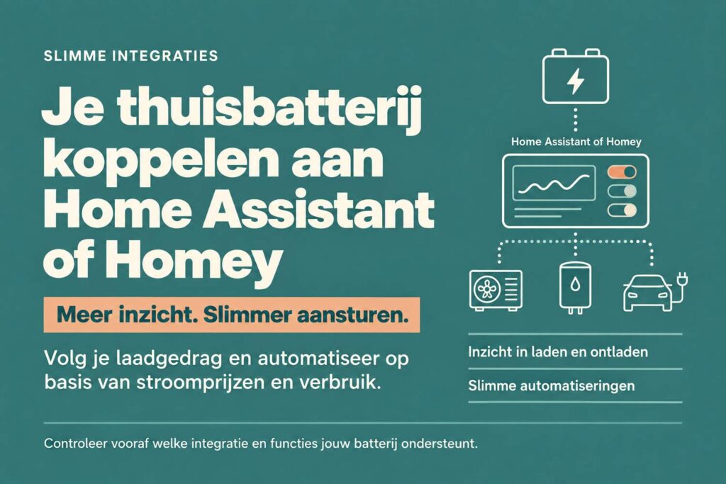 Hoe integreer ik een thuisbatterij met Home Assistant of Homey? 7 stekkerbatterij koppelen aan homey en home assistant