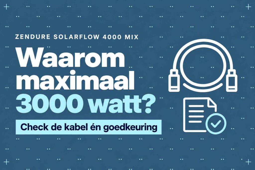 Zendure Solarflow 4000 MIX maximaal 3000W? 1 maximaal 3000 watt zendure