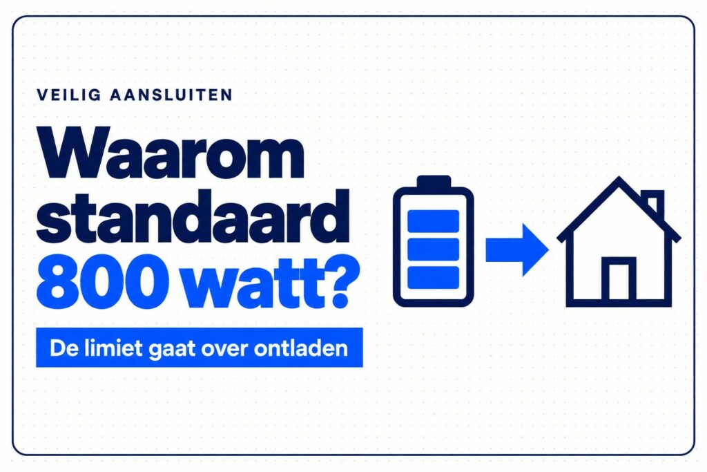 Waarom is de 800W-limiet de standaard bij plug-in batterijen? 1 800 watt limiet stekkerbatterij 1