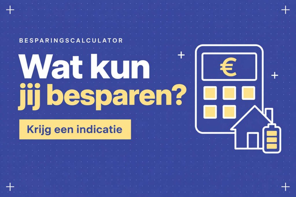 Hoe werkt de besparing calculator? 11 besparing stekkerbatterij