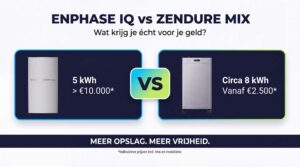 Enphase IQ versus Zendure MIX - Vaste thuisbatterij versus Stekkerbatterij
