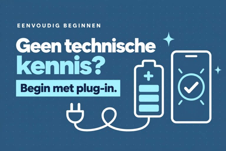 geen technische kennis thuisbatterij