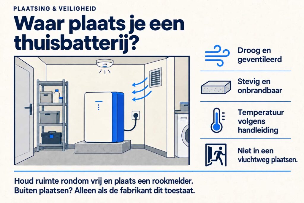 Waar plaats ik mijn plug-in thuisbatterij? 6 wat is geschikte plaats voor stekkerbatterij?
