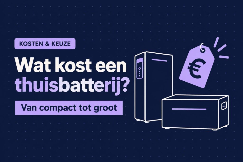 Thuisbatterij prijs 9 kosten thuisbatterij