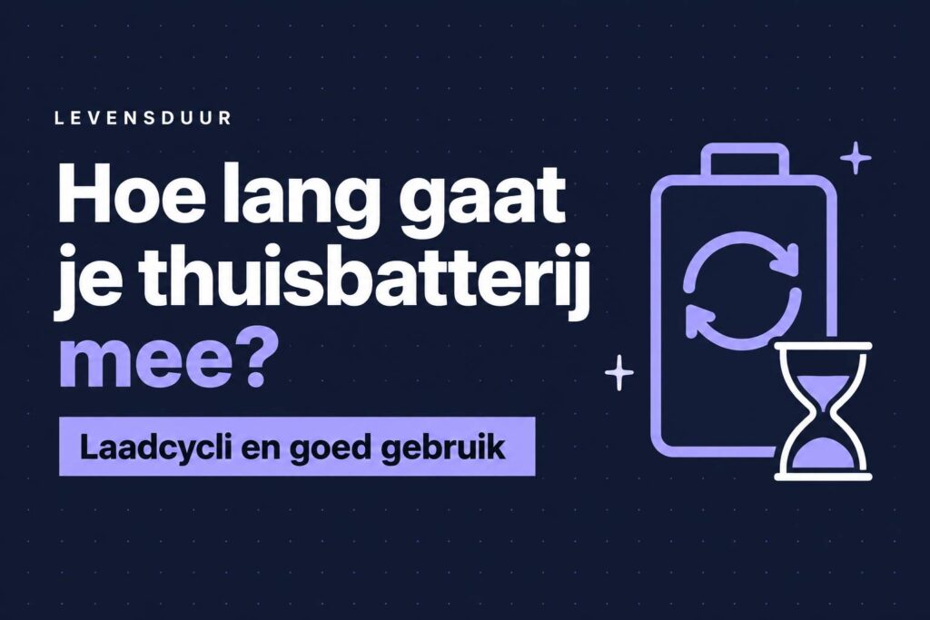 Hoe lang gaat een thuisbatterij mee voordat ik 'm moet vervangen? 8 levensduur thuisbatterij