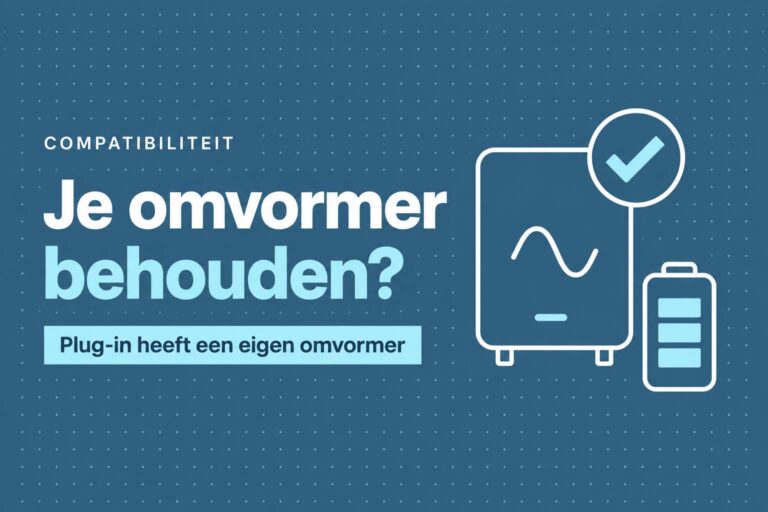 omvormer behouden stekkerbatterij