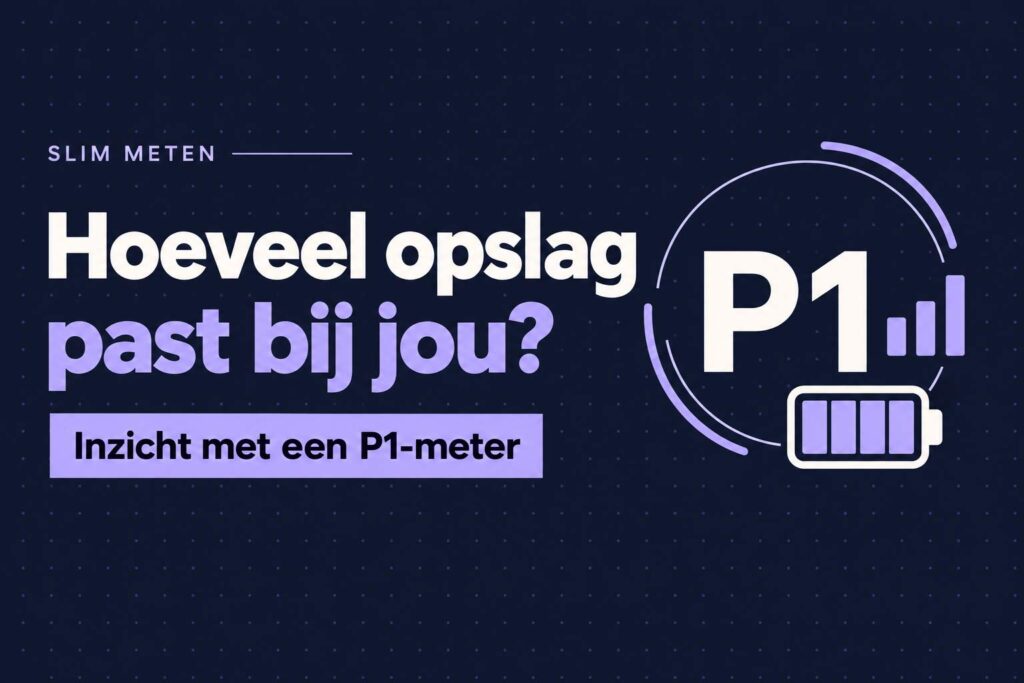 Hoe helpt live inzicht van een P1-meter bij het bepalen van de ideale batterijcapaciteit? 10 p1 meter hoeveel opslag past
