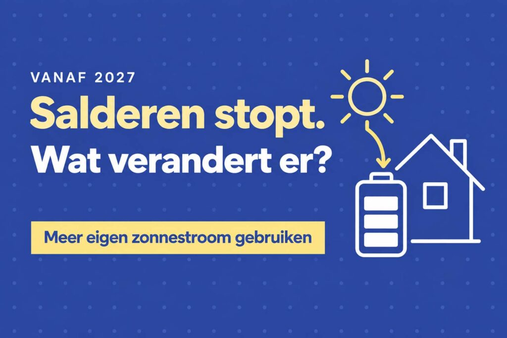 Wat verandert er door de afschaffing van de salderingsregeling in 2027? 2 salderen stopt