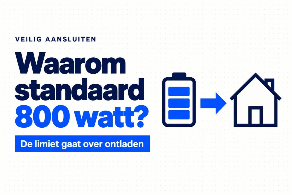 Waarom is de 800W-limiet de standaard bij plug-in batterijen? 1 stekkerbatterij 800 watt