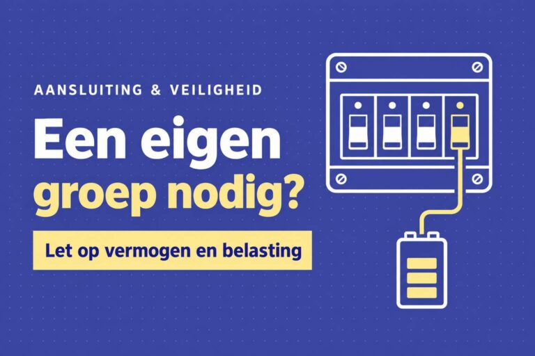 stekkerbatterij eigen groep